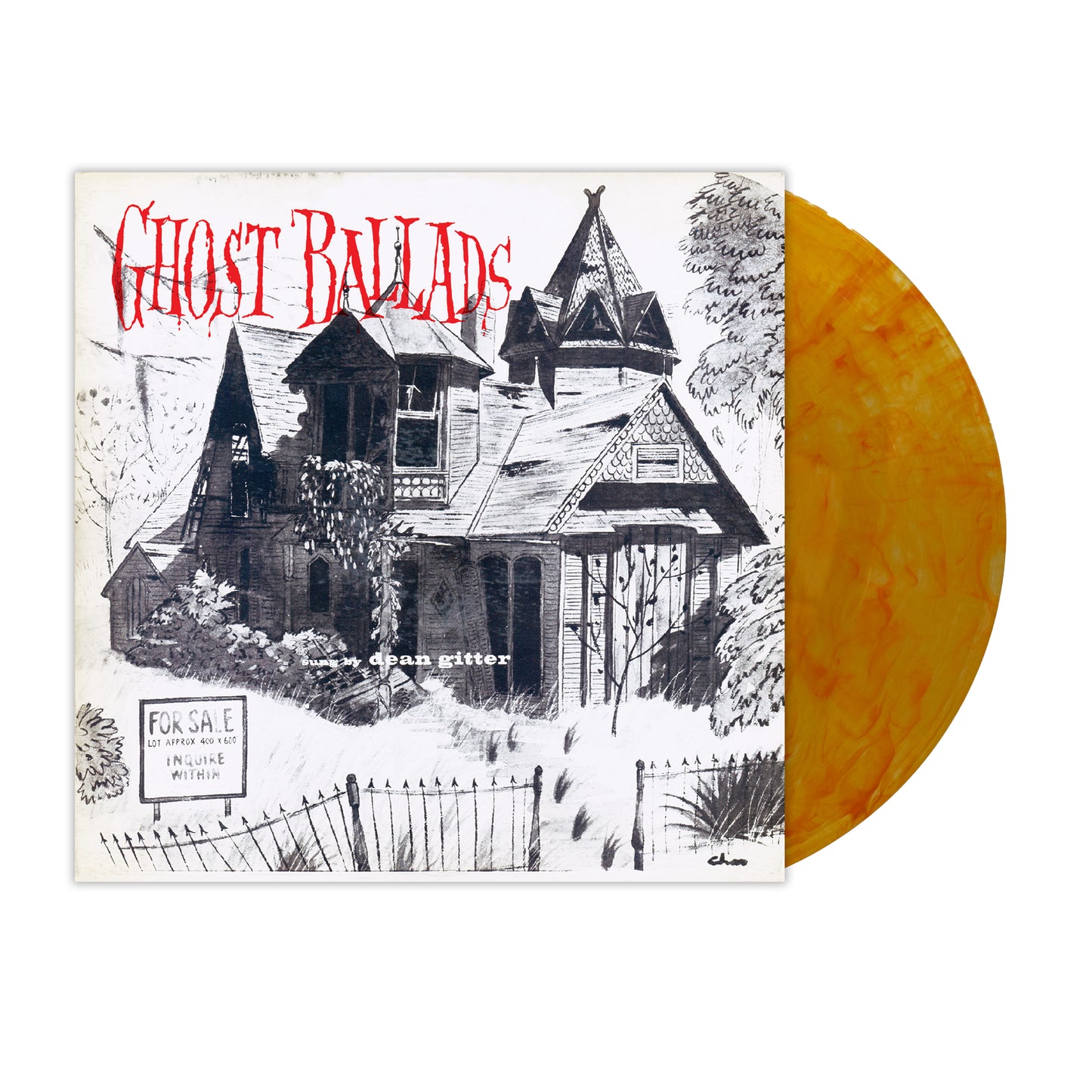 Dean Gitter - Ghost Ballads (Clear with Orange Pumpkin Swirl Vinyl)