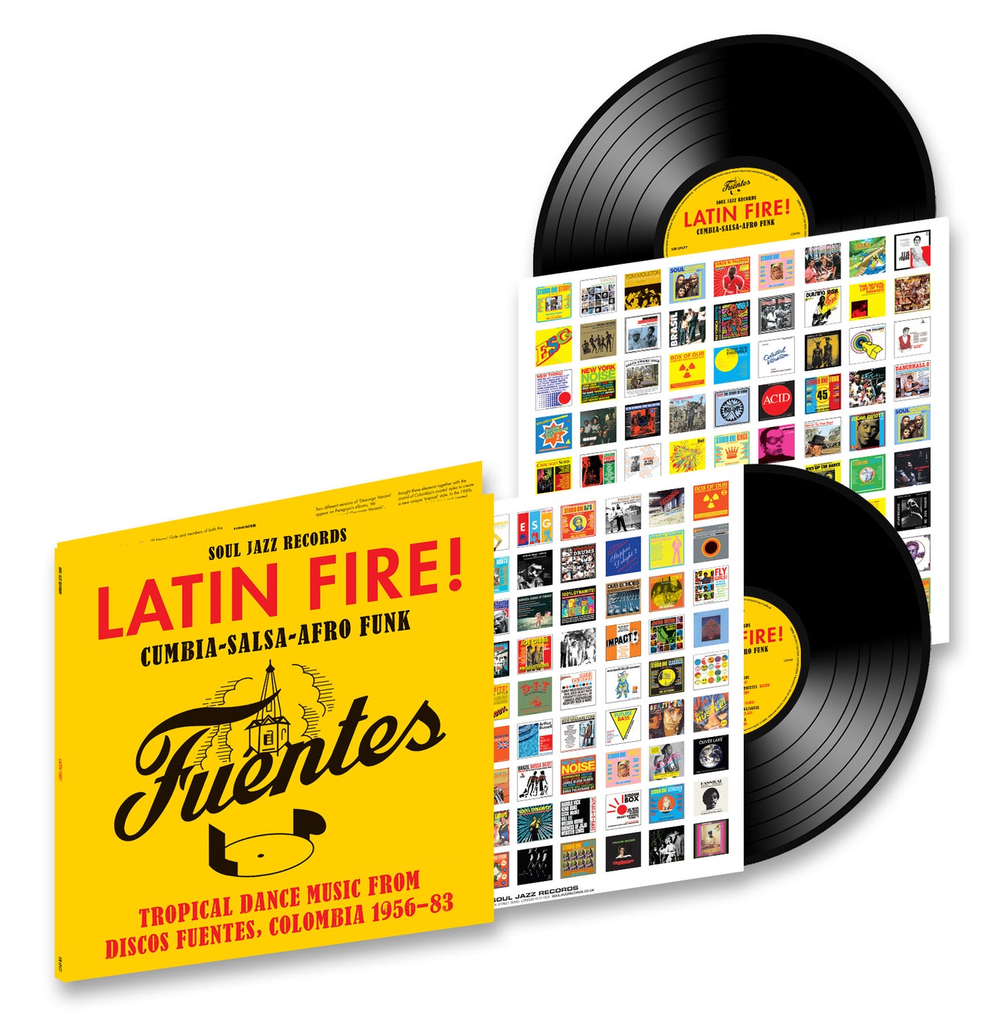 Soul Jazz Records presents - LATIN FIRE! Cumbia–Salsa–Afro-Funk: Tropical Dance Music from Discos Fuentes, Colombia 1956-83