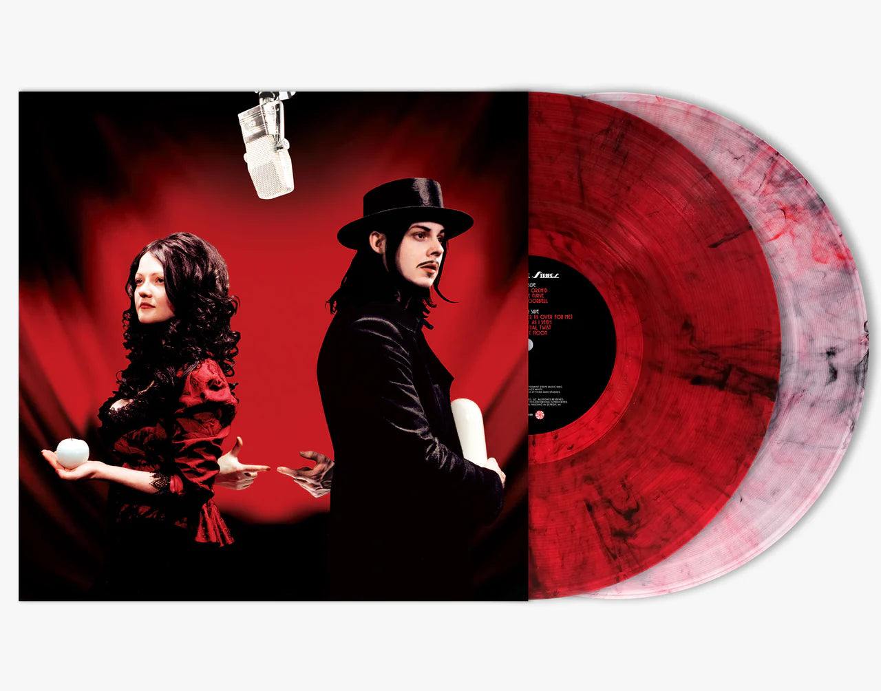 White Stripes - Get Behind Me Satan (20th Anniversary on 2LP Red and Clear with Black Wisps Vinyl)
