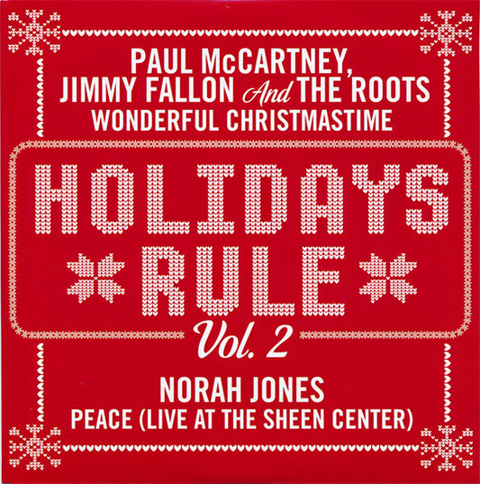 Paul McCartney, Jimmy Fallon And The Roots / Norah Jones - Wonderful Christmastime / Peace (Live At The Sheen Center)