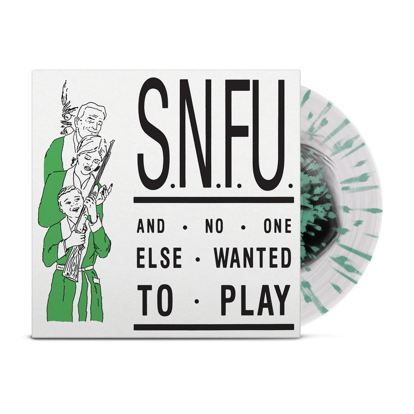 SNFU - ..And No One Else Wanted To Play (Clear Base w/ Black + Mint Green Splatter Vinyl)