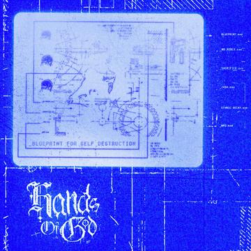 Hands Of God - Blueprint For Self Destruction ( Clear With Blue Butterfly Vinyl)