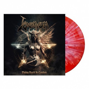 Venom - Dying Hard In London (Red with White Splatter)