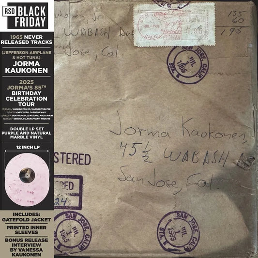 Jorma Kaukonen - 2025BF - Wabash Avenue: 1965 Never Released Tracks (2LP on Coloured Vinyl)